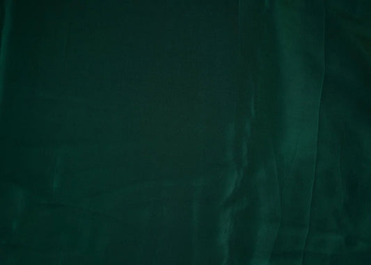Bottle Green Solid Crepe Fabric TU-137 - Design For Destiny