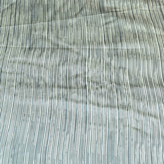 Stripes print Bembrg Satin Fabric - Design For Destiny