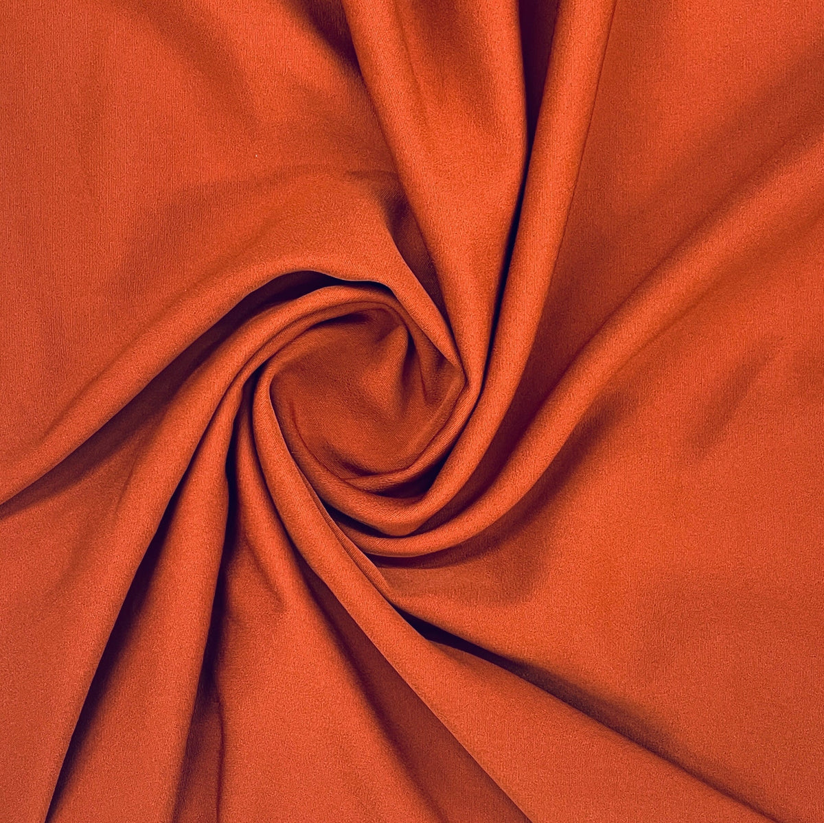 Orange Solid Banana Crepe Fabric - Design For Destiny