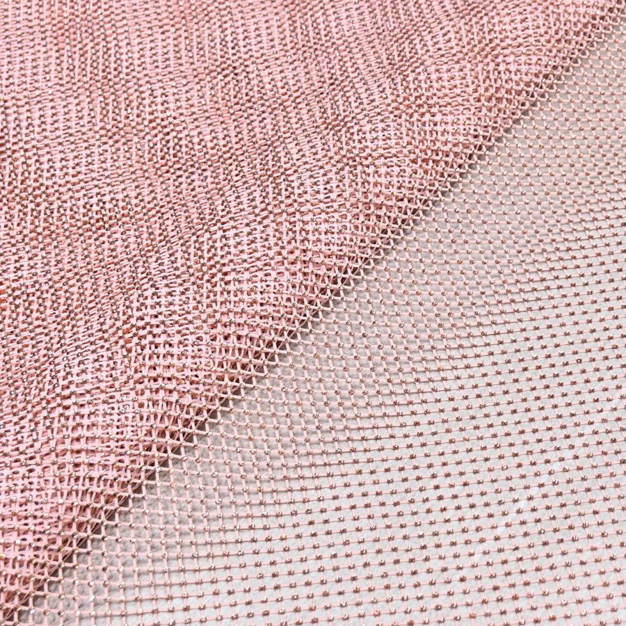 NET EMBROIDERED FABRIC WITH GRID SHIMMER RS-166 - Design For Destiny