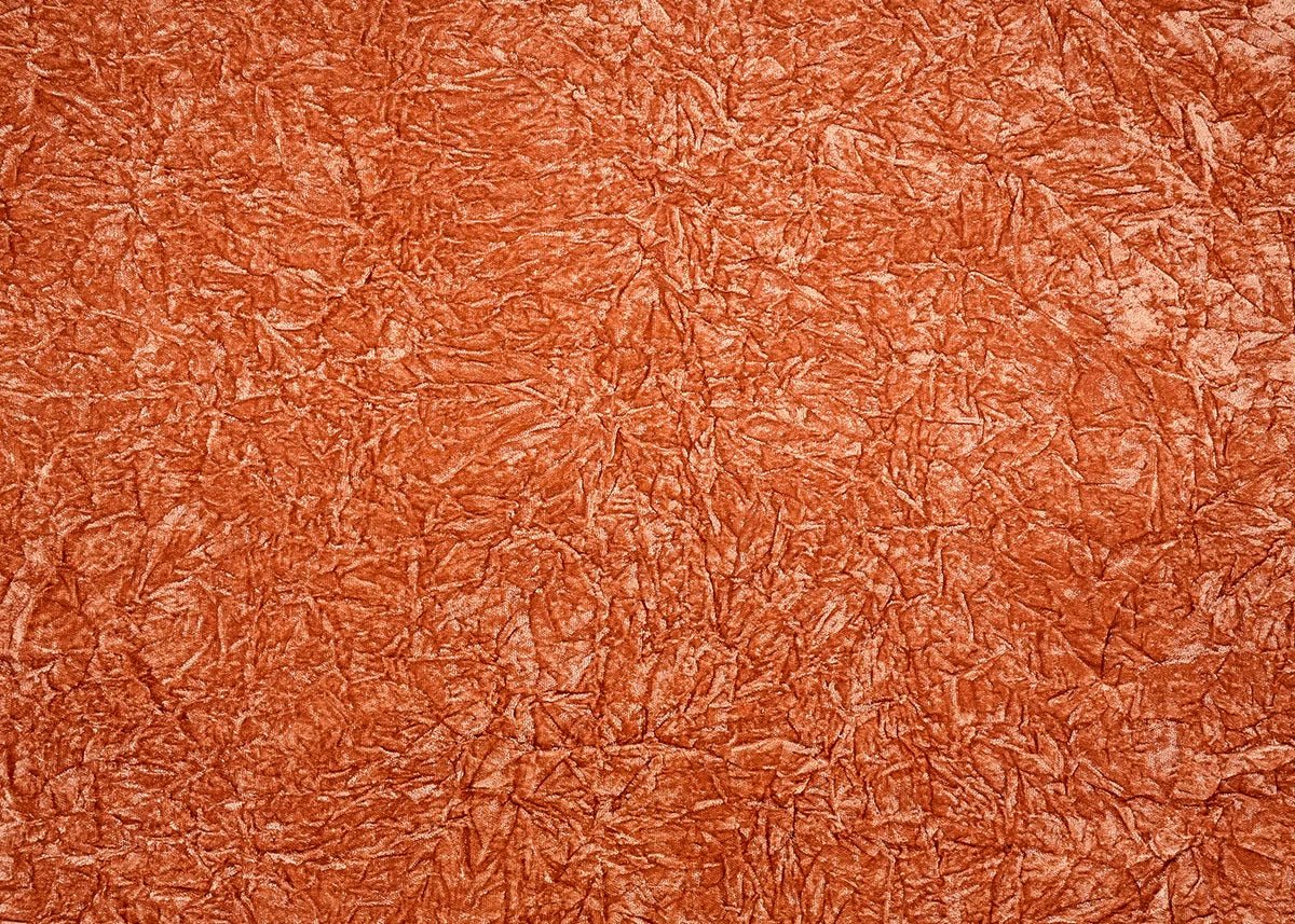 Rust Textured Crushed Velvet Fabric PG-154 - Design For Destiny