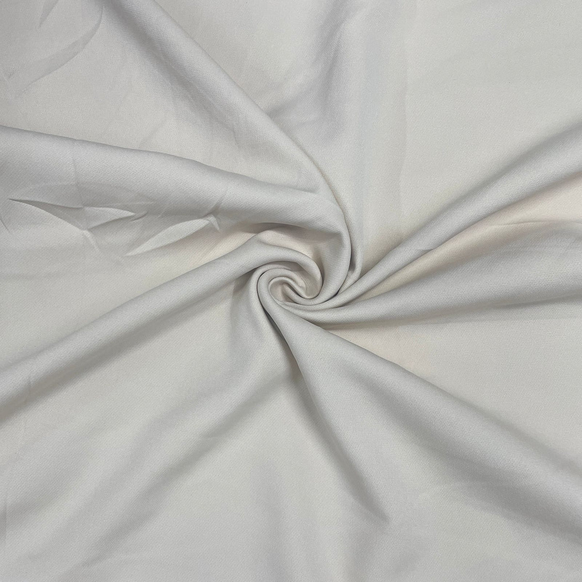 Exclusive White Solid Banana Crepe Fabric - Design For Destiny