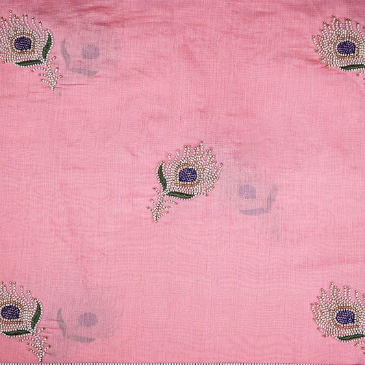 Pink Cotton with Cut Dana Buti Work - Design For Destiny