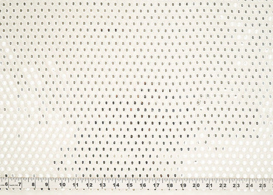 White Dyeable Georgette Fabric With All Over Faux Mirror And Thread Work PG-148 - Design For Destiny
