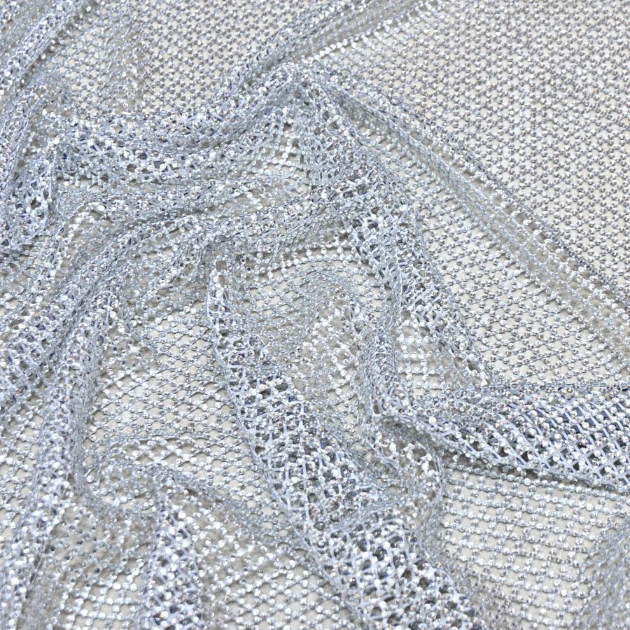IMPORTED NET EMBROIDERY FABRIC WITH SHIMMER BEADS RS-167 - Design For Destiny