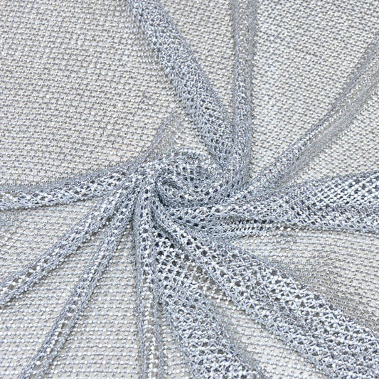 IMPORTED NET EMBROIDERY FABRIC WITH SHIMMER BEADS RS-167 - Design For Destiny