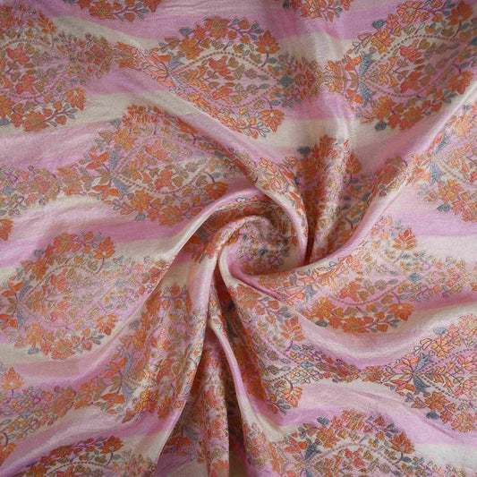 Cream Meenakari Dola Jacquard Fabric 1002 Sale price ₹1,000 /Mtr - Design For Destiny