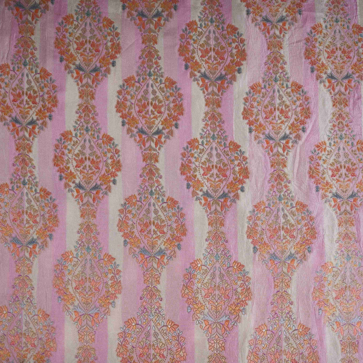 Cream Meenakari Dola Jacquard Fabric 1002 Sale price ₹1,000 /Mtr - Design For Destiny