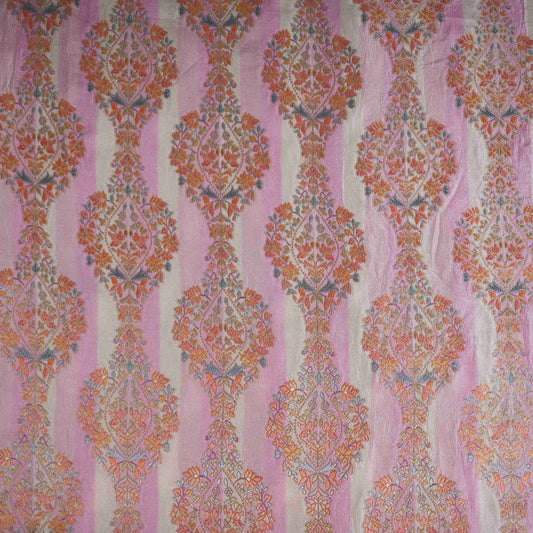 Cream Meenakari Dola Jacquard Fabric 1002 Sale price ₹1,000 /Mtr - Design For Destiny
