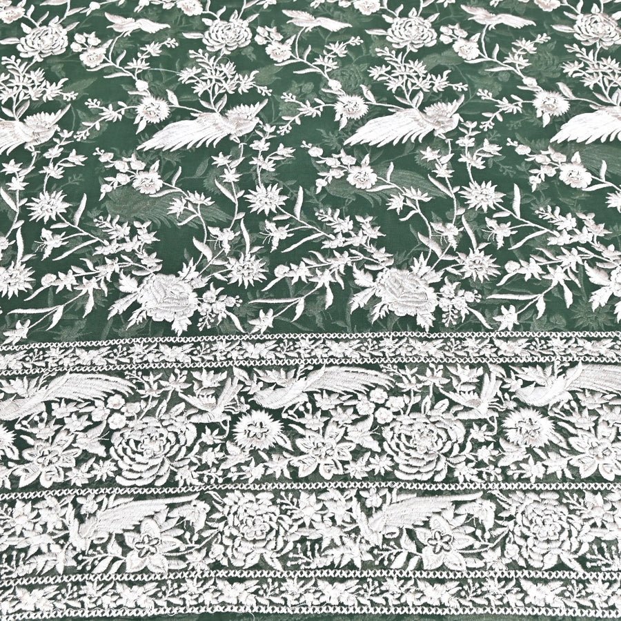 VISCOSE GEORGETTE PARSI EMBROIDERY FABRIC AR- 1016