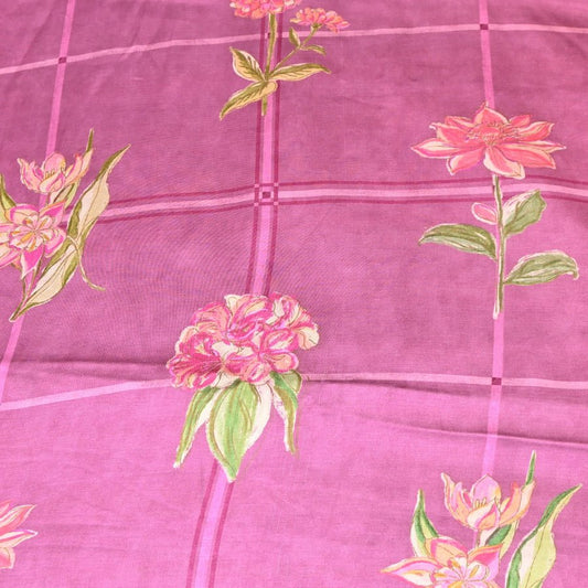 Floral Print Bemberg Satin Fabric | RS-11 - Design For Destiny