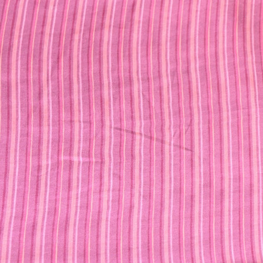 Stripes printed Bemberg satin fabric - Design For Destiny