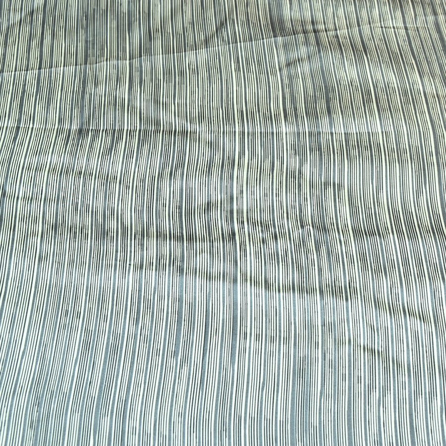 Stripes print Bembrg Satin Fabric - Design For Destiny