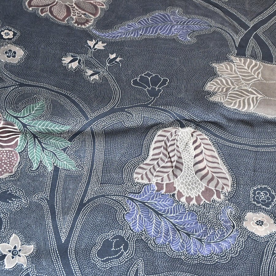 Floral print Bembeeg Satin Fabric - Design For Destiny