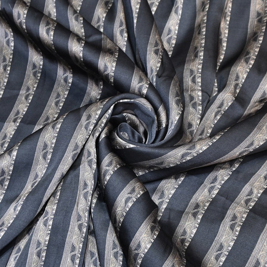 Stripes print Bemberg satin Fabric - Design For Destiny