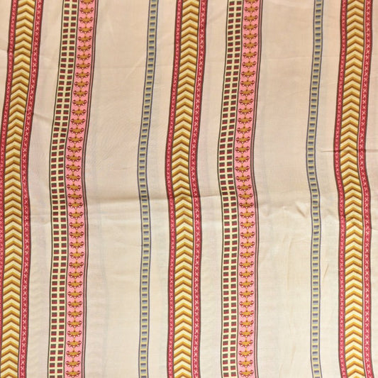 Stripes print Bemberg satin Fabric - Design For Destiny
