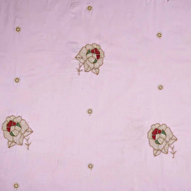 Lavender cotton with Cut Dana work - Design For Destiny
