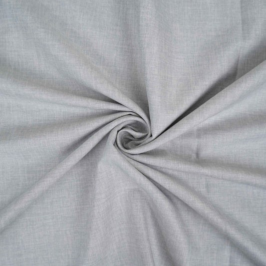 Light Grey Solid Lycra Suiting Fabric - Design For Destiny