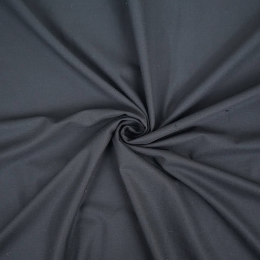 Black Solid Lycra Suiting Fabric - Design For Destiny