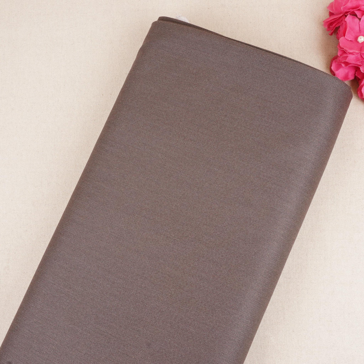 Chocolate Solid Suiting Fabric - Design For Destiny