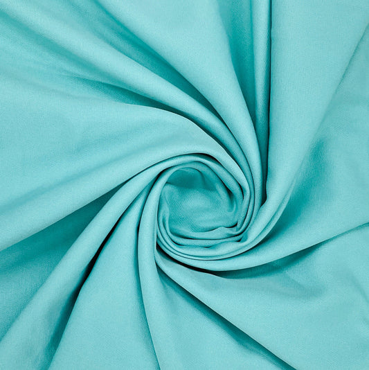 Sky Blue Solid Banana Crepe Fabric - Design For Destiny