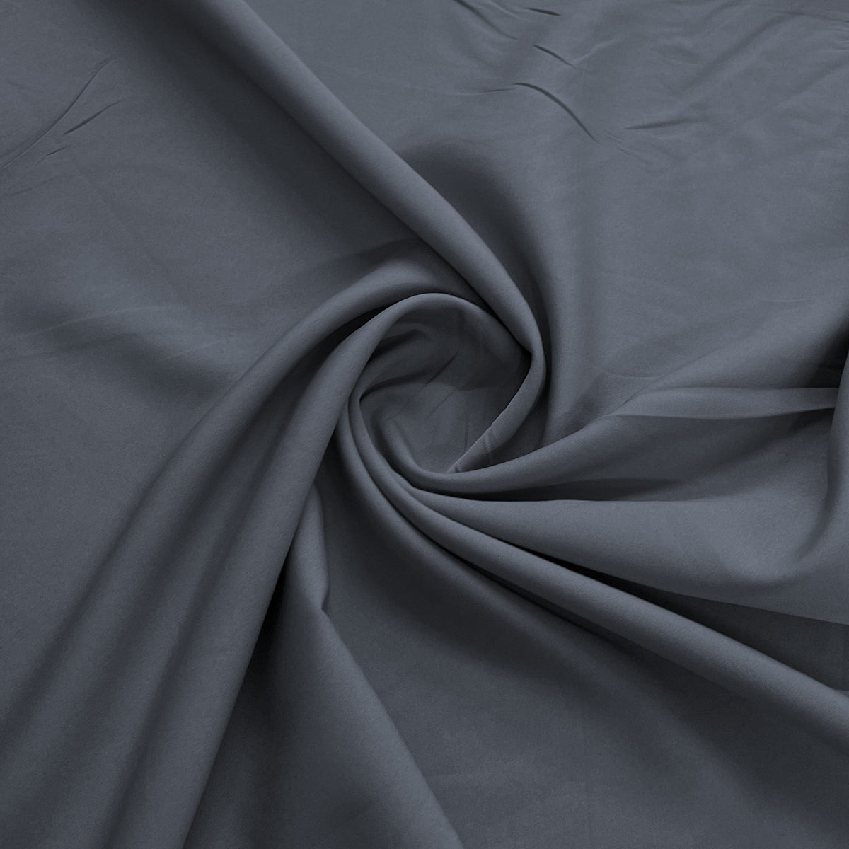 Classic Grey Solid Banana Crepe Fabric - Design For Destiny