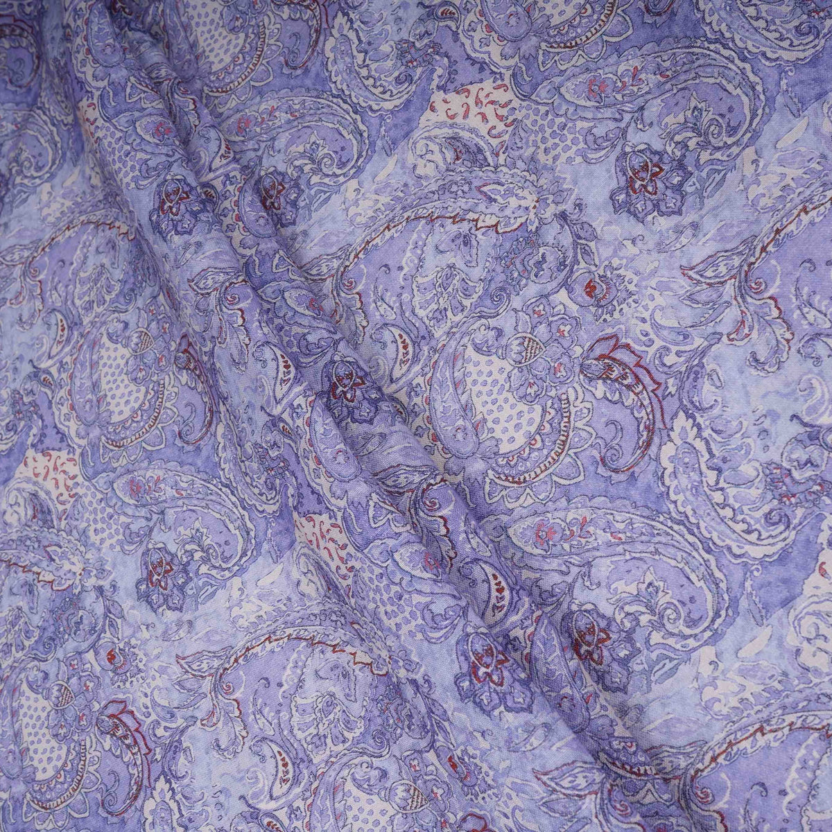 Lavender Floral Print Cotton Linen Fabric TU 30976 - Design For Destiny