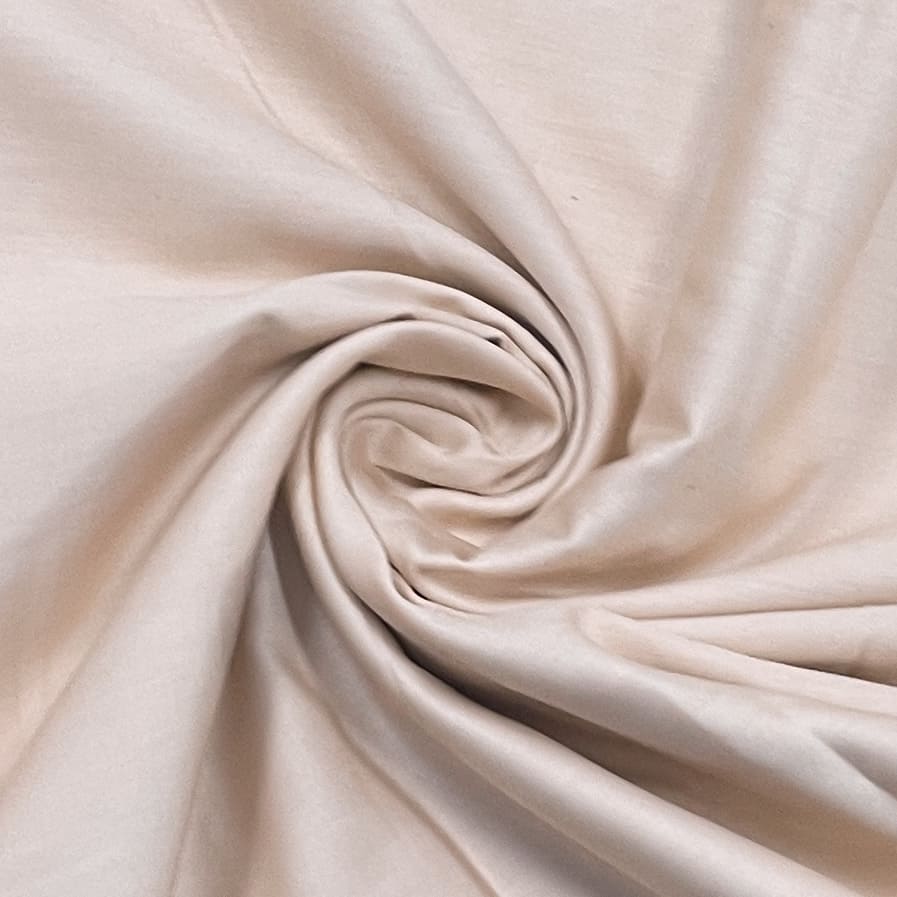 Beige Solid Glaze Cotron Fabric UT-3 - Design For Destiny