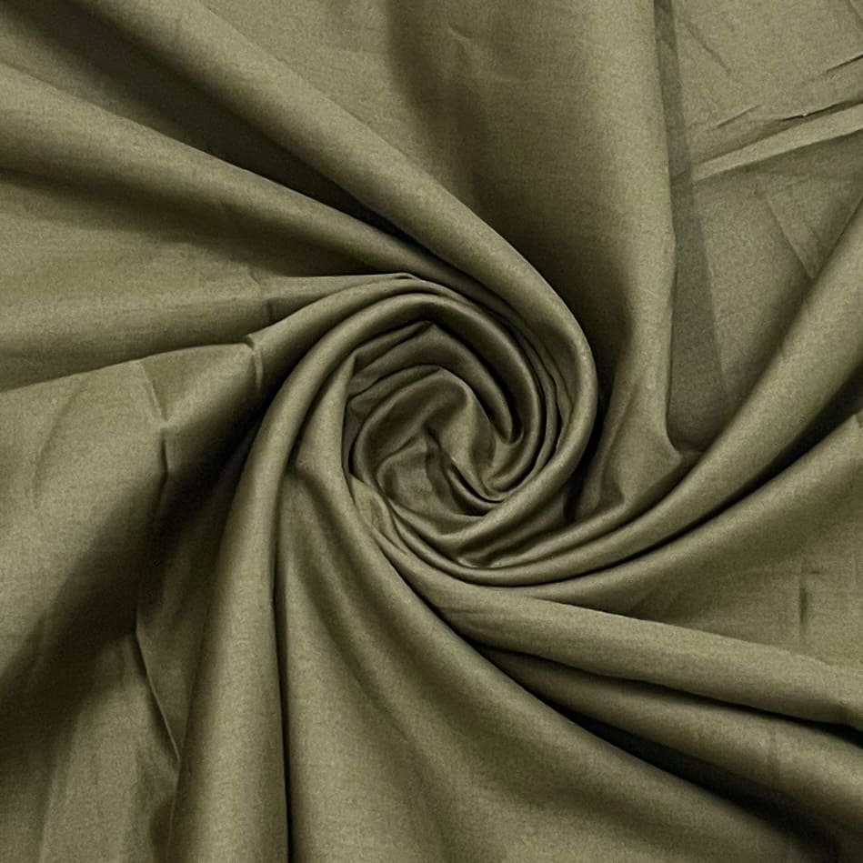 Mehendi Green Solid Glaze Cotton UT-13 - Design For Destiny