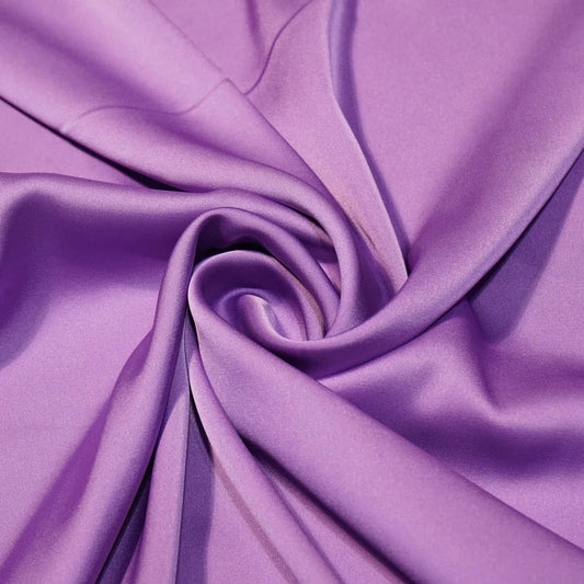 Lavender Solid Modal Satin Fabric TU-131 - Design For Destiny