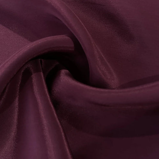 Wine Solid Crepe Fabric TU-138 - Design For Destiny