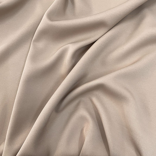 Exclusive Beige Solid Banana Crepe Fabric - Design For Destiny