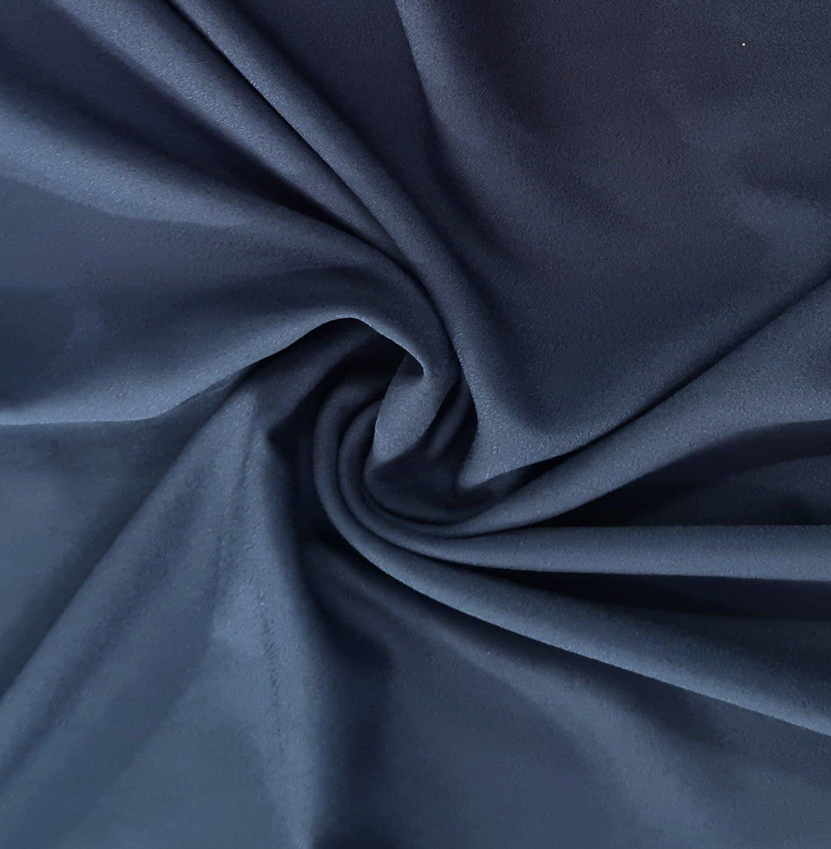 Exclusive Navy Blue Solid Banana Crepe Fabric - Design For Destiny
