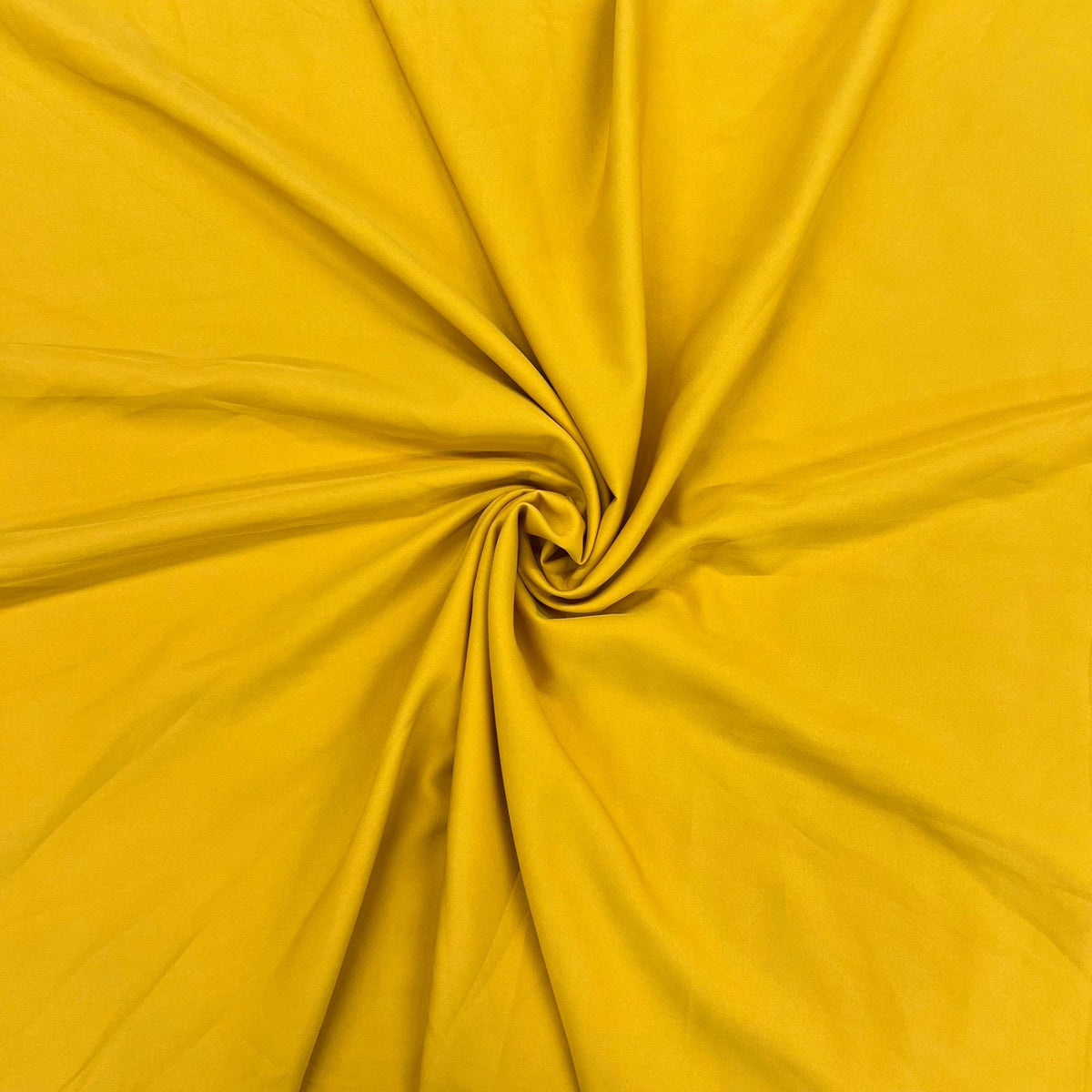 Exclusive Mustard Yellow Solid Banana Crepe Fabric - Design For Destiny