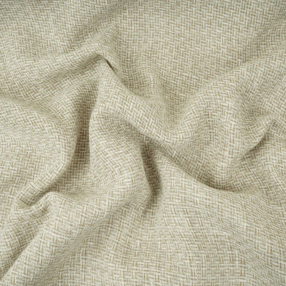 Beige Solid Linen Jute Fabric TU-173 - Design For Destiny
