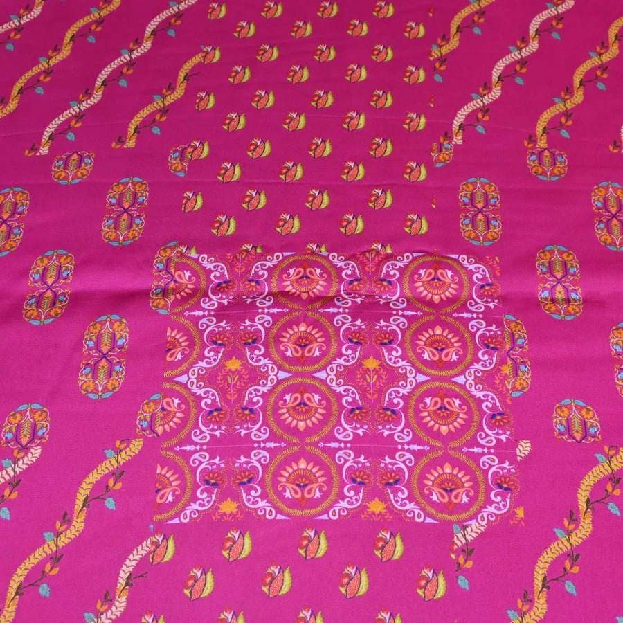 Modal Satin Digital Print Fabric RS-185 - Design For Destiny