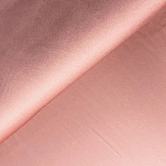 Peach Solid Modal Satin Fabric TU-129 - Design For Destiny