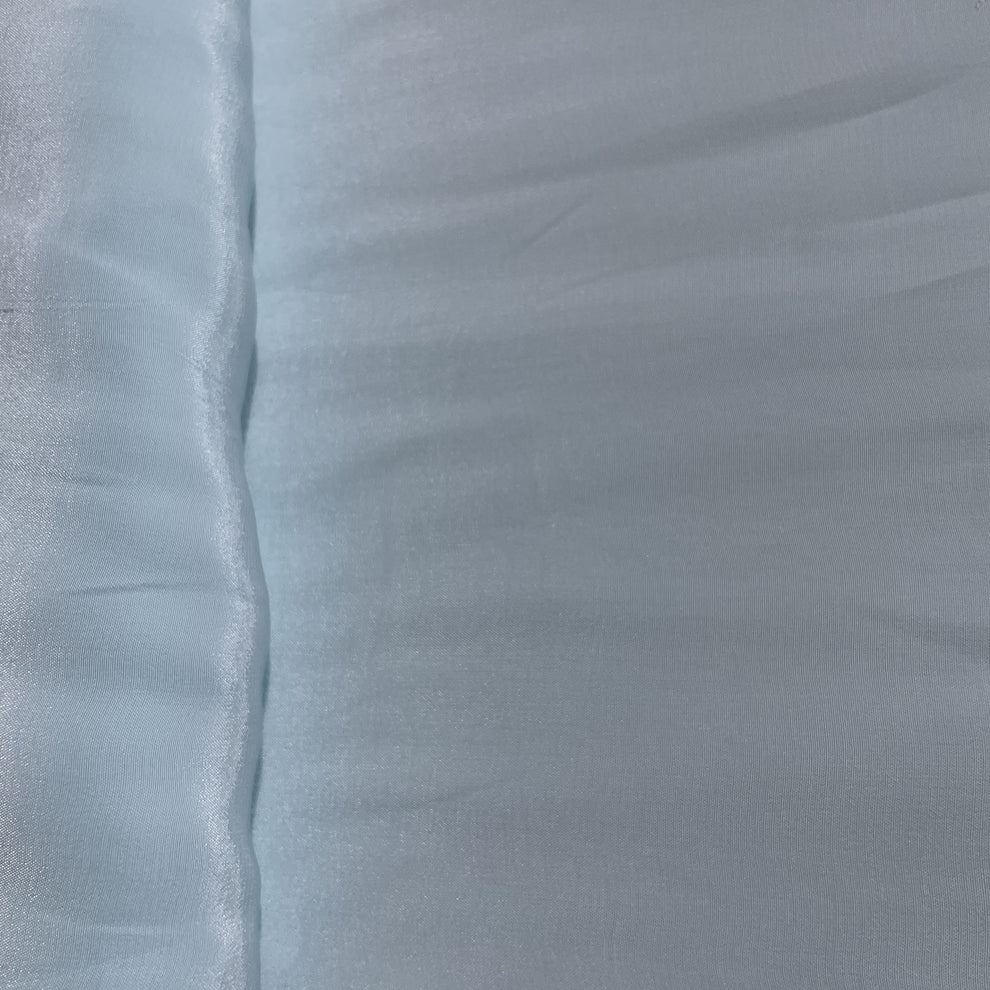 Sky Blue Solid Crepe Fabric - Design For Destiny