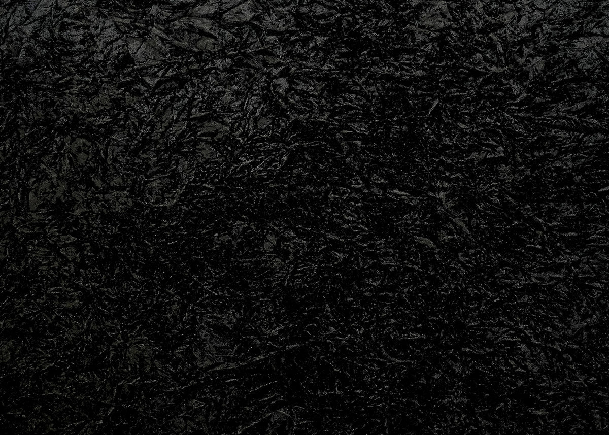 Black Textured Crushed Velvet Fabric PG-156 - Design For Destiny