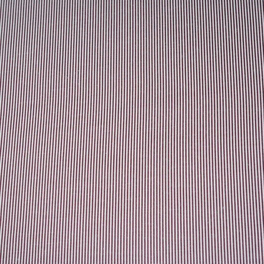 Wine &amp; White Stripes Print Poplin Fabric Tu-30114 - Design For Destiny